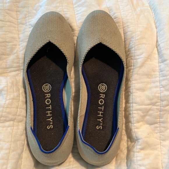 EUC Rothy’s The Flat in Flax - Picture 1 of 4